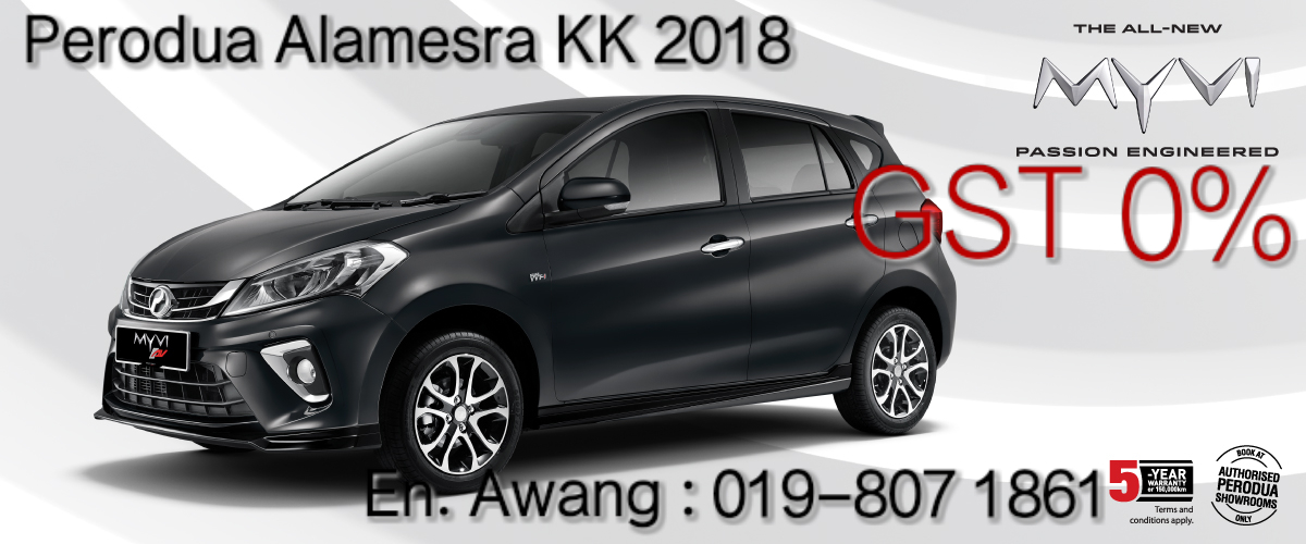 Perodua Myvi Kota Kinabalu Sabah NewFace EEV 2018 