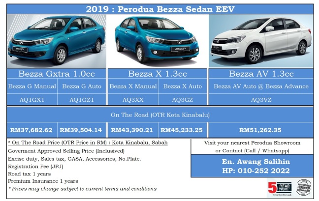 Perodua Axia Baru 2018 - Contoh Bias